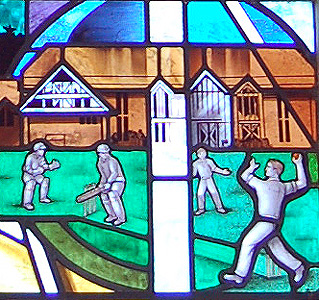 Detail from the west window March 2012